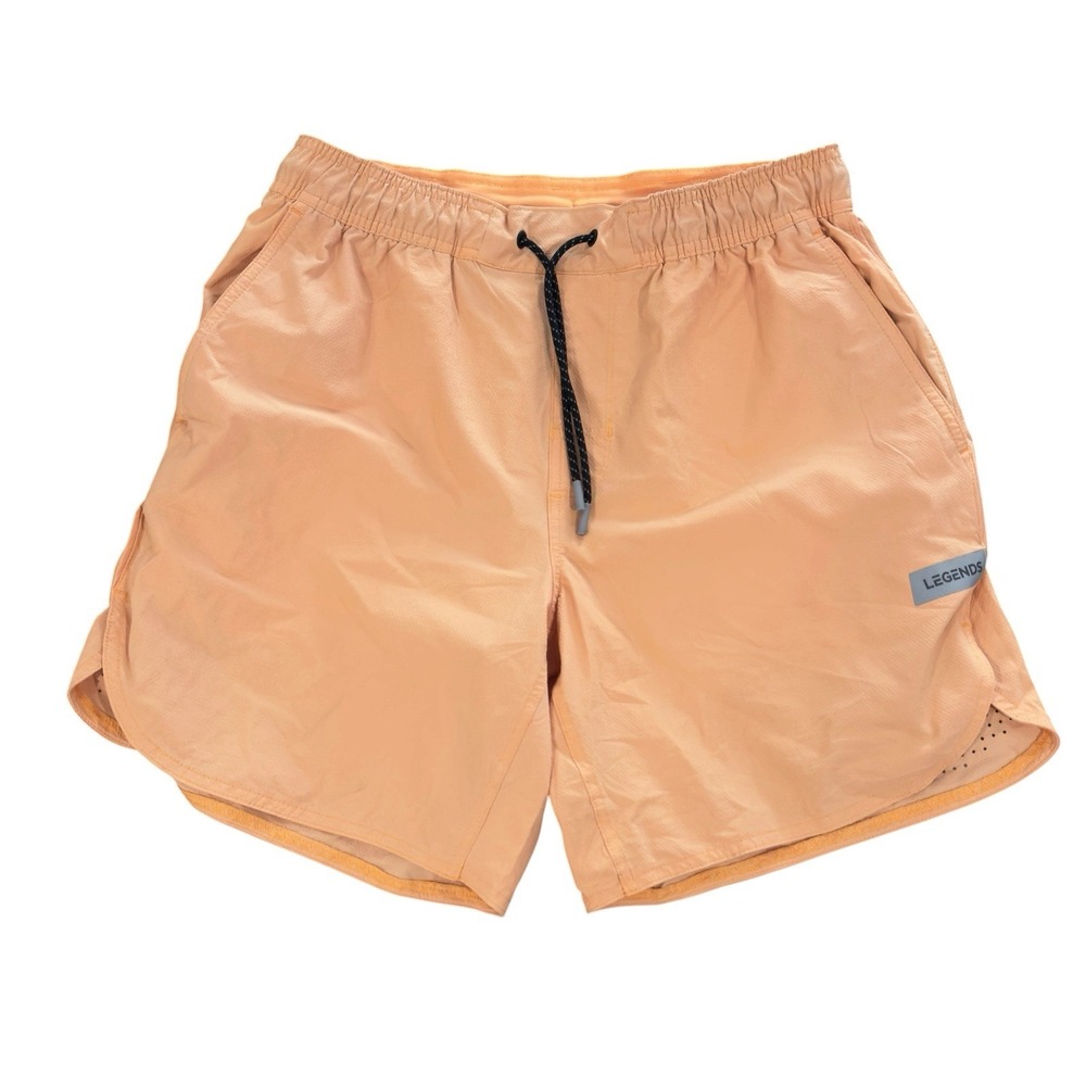 Luka Legends Mens Medium Orange Unlined Athletic Drawstring Stretch 7" HD Shorts
